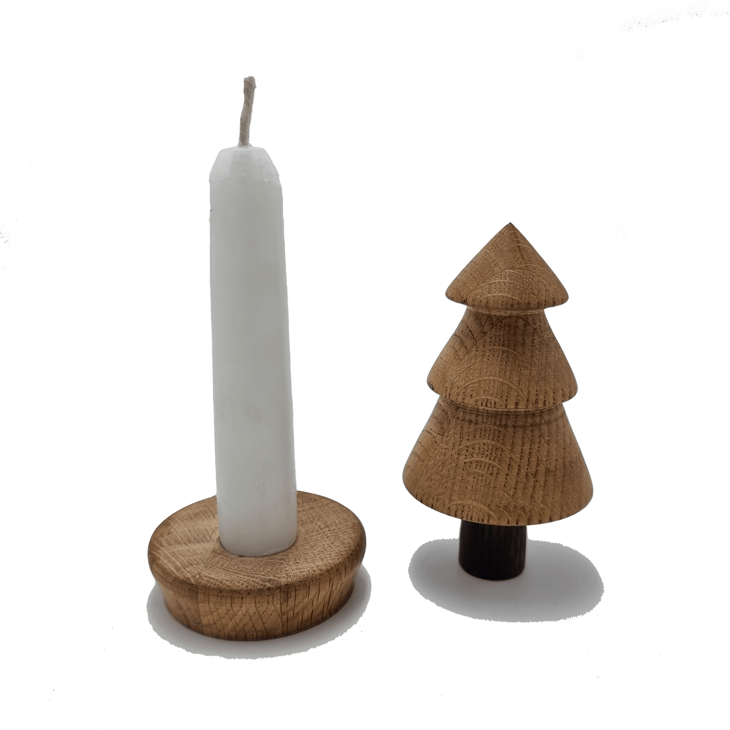 Turned Tree Candle Holder